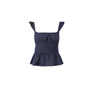 Mỹ Thiết Kê màu Trơn Niche Camisole Quần Áo Nữ Hot Girl Phong Cách Eo Ôm Hơn Nhìn Phù Hợp Với Tất Cả Trận Đấu Top 6.4