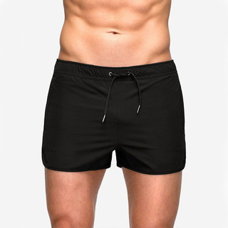 Men's Summer Quick-Drying Marathon Track and Field Beach Pants Elastic Mesh European and American Fitness Surfing Sprint Sports Shorts TLkb