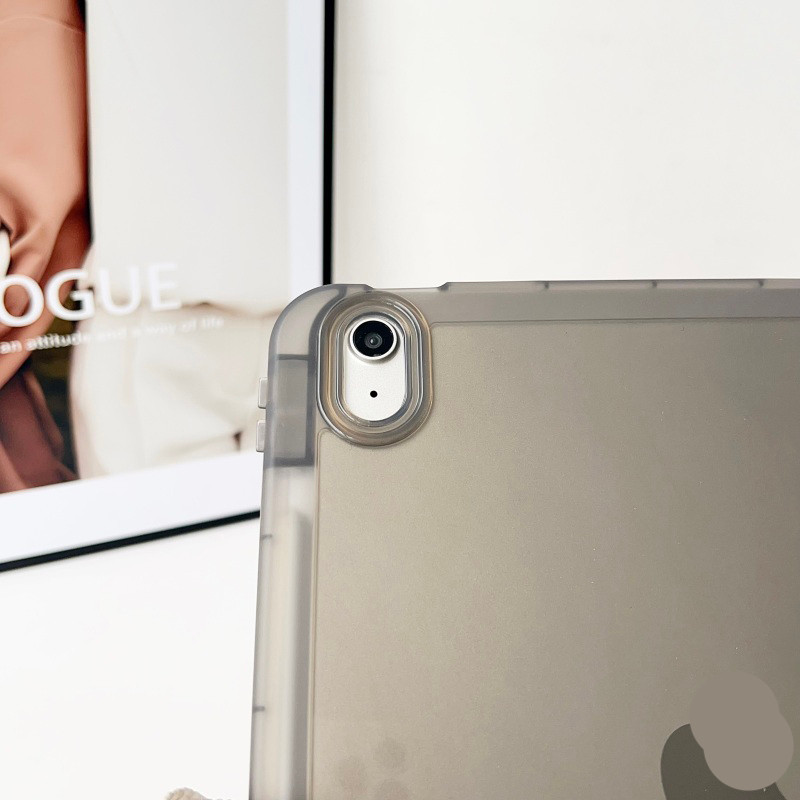 Vỏ Mềm Trong Suốt Cho IPad Mini 4 5 6 7 8 9 10 11 A16 Air2 Air3 Air4 Air5 10.9 "IPad10.2" Pro11 Pro12,9 Air M2 M3 M4 Pro 11 13 2024 2025 Bao Khe Cắm Bút Chì
