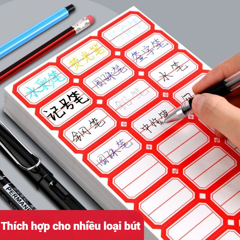 Nhãn dán ghi tên chống thấm nước - Tem nhãn dán giá tiền, ghi chú đánh dấu đồ vật
