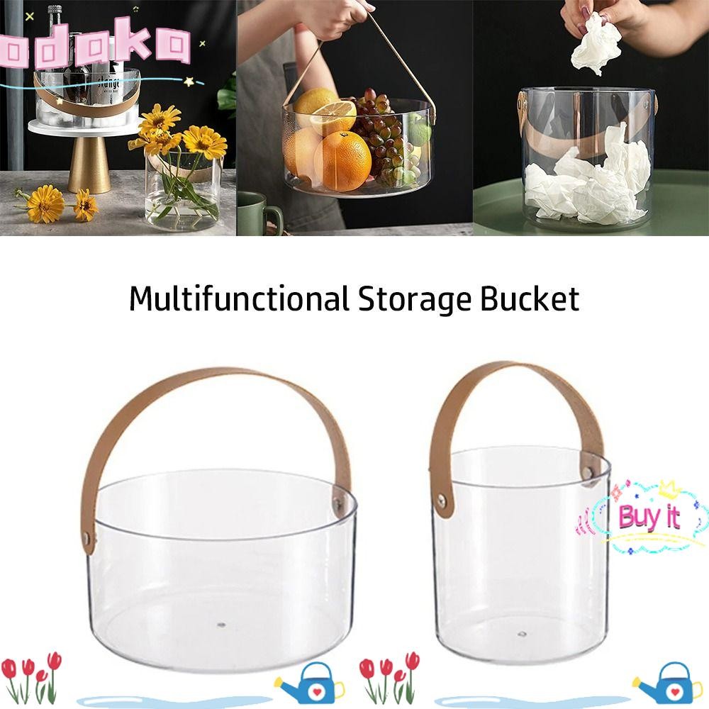 Chậu hoa lười Odaka có tay cầm Bể chứa trong suốt Giỏ hoa đa năng thời trang