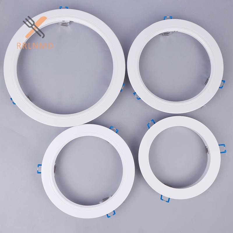 RRLNMD LED Downlight Spotlight Chân Đế Đèn Đứng Adapter Đèn Bóng Nhẫn Lỗ Phóng To Khung Ngoài Trắng Cắt Ra Vòng Tròn Phương Tiện MỚI