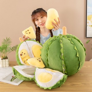 Đồ chơi sang trọng hình trái cây sầu riêng sáng tạo có thể tháo rời 35cm Đồ chơi giải nén Đồ chơi nhồi bông mềm Quà tặng cho trẻ em