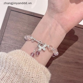 # yanddd # Thời trang Hàn Quốc Hạt pha lê ngọt ngào Vòng tay Mặt dây chuyền Vòng tay đính cườm Vòng tay quyến rũ Phụ kiện trang sức dự tiệc cho bé gái.