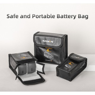 Dành Cho DJI Mavic 4 Pro Pin Chống Cháy Nổ Túi Pin Lithium Bảo Quản An Toàn Chống Cháy Túi Bảo Vệ Drone Pin Phụ Kiện