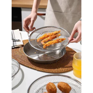 Khay inox inox 304 kèm vỉ lưới cao cấp size 20cm