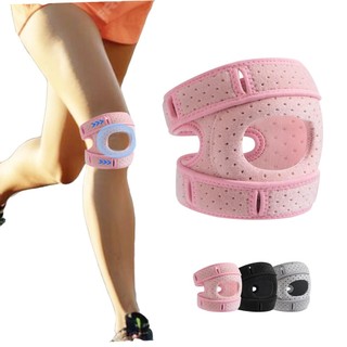 Dây đeo bánh chè nẹp đầu gối màu hồng điều chỉnh 3 giai đoạn pad hỗ trợ mở cho chạy bộ đi bộ đường dài và tập luyện bóng đá nhựa cao su sáp tiện dụng ổn định có thể điều chỉnh phù hợp dùng cho gia đình căn hộ văn phòng và không gian nhỏ