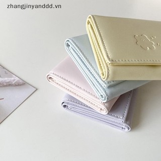 # yanddd # Ví gấu dễ thương dành cho nữ Ví ngắn đa chức năng gấp ba ví đựng thẻ Ví đựng tiền xu Túi đựng thẻ nữ Kẹp túi hoạt hình.