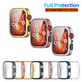 Dành cho Huawei Watch Fit 4 / Fit4 Pro Vỏ TPU mạ trong suốt Vỏ mềm hoàn toàn