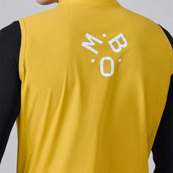 V320 - Áo Gió Gile Đạp Xe MBO Nam Yellow, Áo Khoác Ba Lỗ Đạp Xe Thu Đông