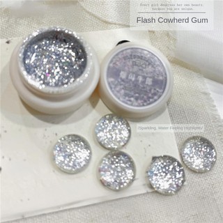 XEIJAYI Gel móng tay siêu sáng Cowherd phong cách Nhật Bản mật độ cao bạc bạch kim keo phototherapy nghệ thuật làm móng cho tiệm làm móng