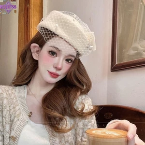 Mũ Nơ RTJIFSS có Veil, Mũ Fascinator phong cách Anh, Mũ trang trọng cho cô dâu</optimized Eveluated for repetition and optimized.