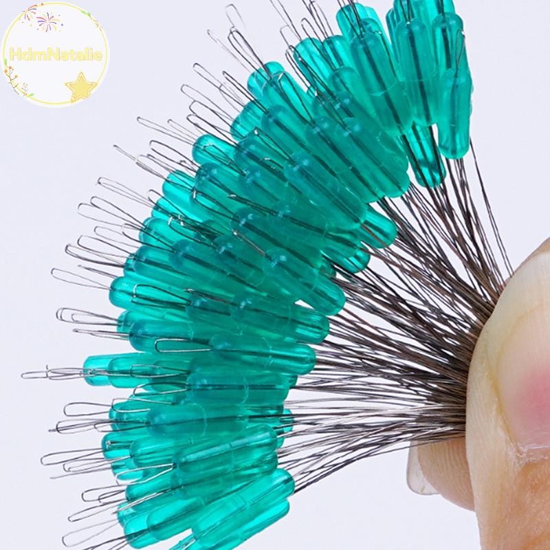 HdmNatalie 100 Cái / túi Nhiều Màu Phao Câu Cá Bobber Nút Chặn Silicon Không Gian Đậu Kết Nối Dây Câu Phụ Kiện Câu Cá VN