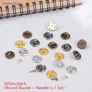 VHDD 50 Bộ Vòng Kim Loái Khóa Pin Lưng Trâm Huy Hiệu Giá Đỡ Ve Áo Đế Cho DIY Trang Sức Thổ Cẩm Thủ Công Phụ Kiện VN