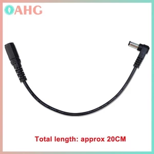 THÊM 1 / 3 Phụ Kiện DIY Cáp 5.5 X 2.1mm Nam Sang Nữ Adapter Góc Phải 90 Độ Cáp Sạc BSS