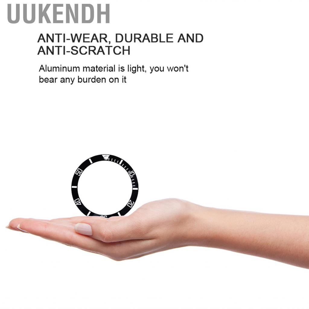 Uukendh Sonew Geramic Watch Vezel Chèn số đánh dấu Vòng tay thay thế vòng tay cổ điển (màu xanh lá cây)