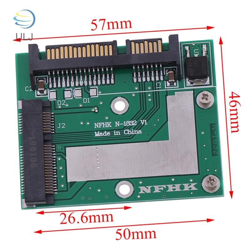 ULJ mSATA SSD sang 2.5 '' SATA 6.0gps chuyển đổi thẻ mô-đun bảng pcie ssd.