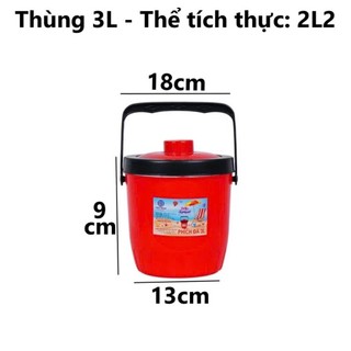 Phích tròn đựng đá giữ nhiệt 3L /5L /7L /10L /11L /15L ,  thùng đựng nước tròn Việt Nhật nhựa PP cao cấp