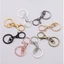 Hợp Kim Sáng Tạo Lobster Clasp Ba Mảnh Keyring Bag Túi Nâu Mặt Nạ Tự Làm Phụ Kiện Trang Trí