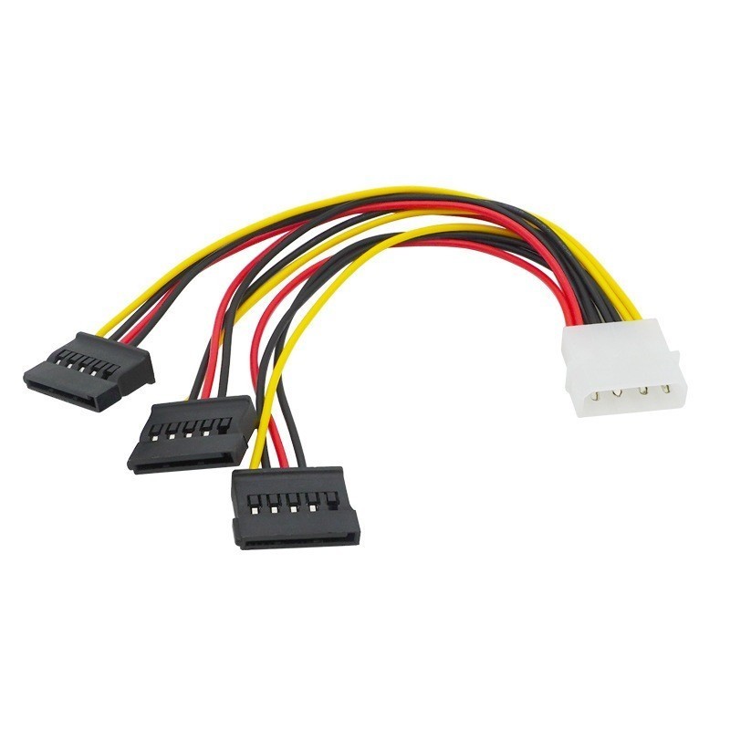 Dây Cáp chuyển đổi nguồn 4 Pin IDE Molex sang 15 Pin Sata cho HDD, SSD ...