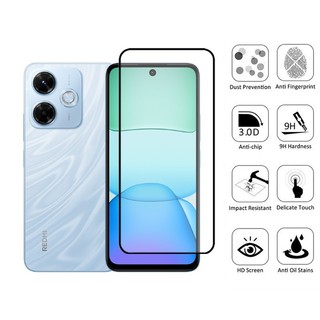 Kính cường lực bảo vệ màn hình 2 trong 1 Redmi 13X cho Redmi A3 A3x A5 A4 13C 13 12 4G 5G có ống kính máy ảnh Flim