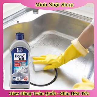 [MẪU MỚI NHẤT] Dung Dịch Tẩy Rửa Inox Denkmit Edelstahlreiniger 3in1 300ml của Đức