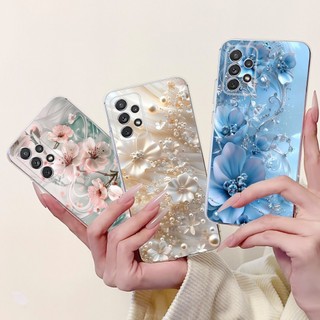 Ốp Hoa Cho Samsung Galaxy A33 A53 5G Ốp Lưng SM-A336B SM-A536B A 33 A 53 Vỏ Điện Thoại Silicon Mềm Sơn Thời Trang