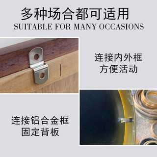 Đồ nội thất, giá đỡ góc vuông hình chữ L bằng sắt màu sắc, kết nối phần cứng góc hình Z, khung tranh cố định 90 độ IO2D