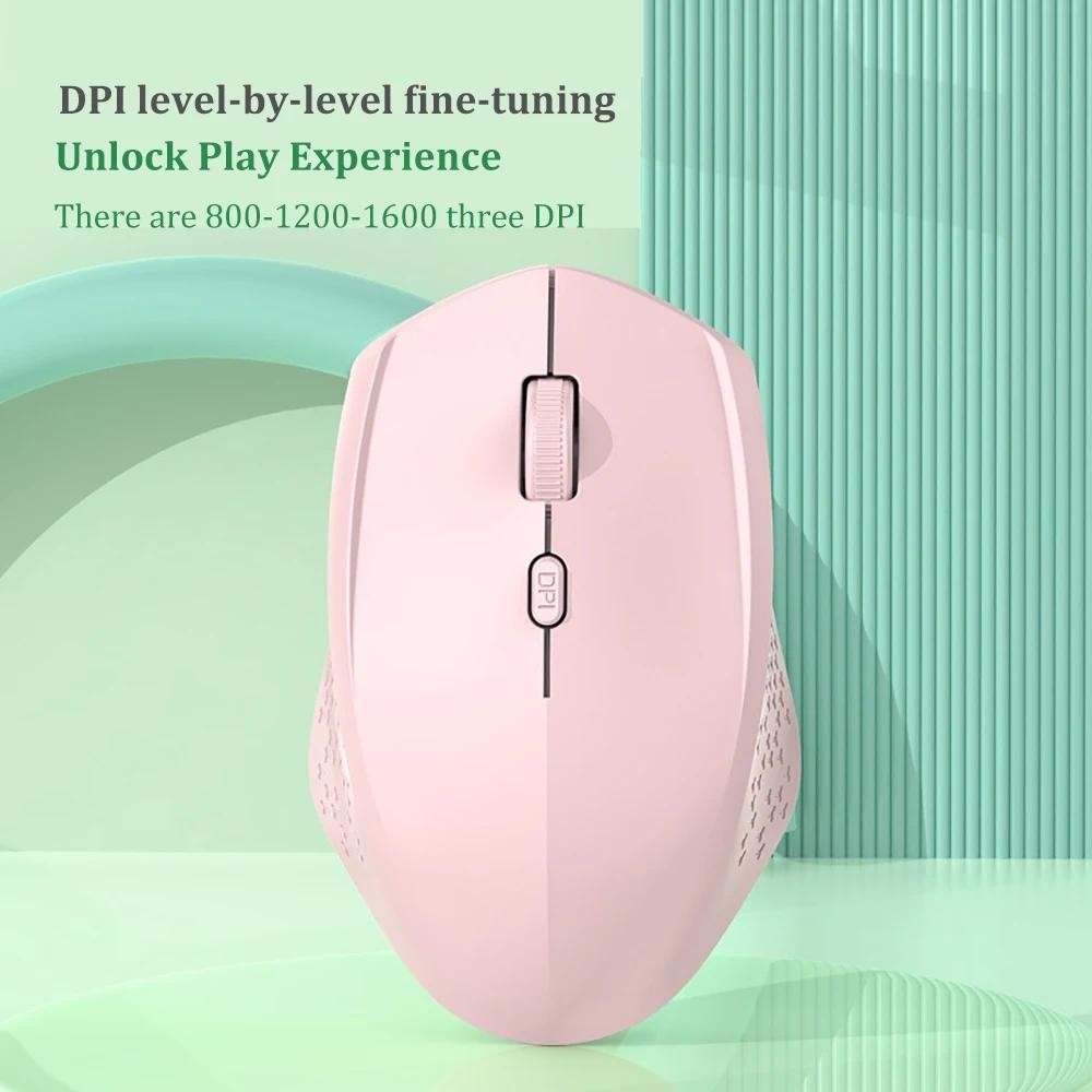 2025 Mới 2.4G Chuột Không Dây Chuột Bluetooth Chế Độ Kép Chuột Sạc Chuột Chơi Game 1600DPI Cho PC Laptop Phụ Kiện Máy Tính