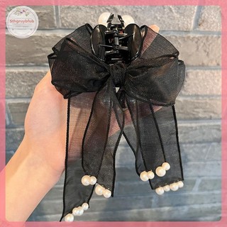 STHB Nơ Ngọc Trai Lớn Tóc Lấy Kẹp Siêu Cổ Tích Gạc Ruy Băng Pin Lưng Nữ Phụ Kiện Cho Nữ VN