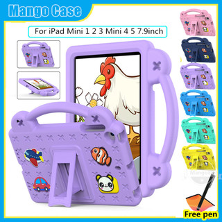 Ốp Lưng Cho iPad Mini 1 2 3 Mini 4 5 7.9inch Vỏ Chất Liệu Bọt EVA Máy Tính Bảng Trẻ Em An Toàn Trẻ Em Chống Sốc Vỏ Bảo Vệ