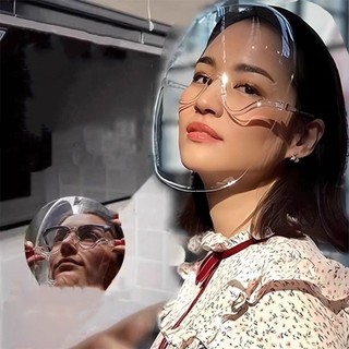 LILYES 2 chiếc Mặt nạ bảo vệ toàn mặt, Kính che mặt chống bụi trong suốt, Khả năng hiển thị cao Chống sương mù thoáng khí Chống bắn xuyên thấu Kính hoạt động ngoài trời