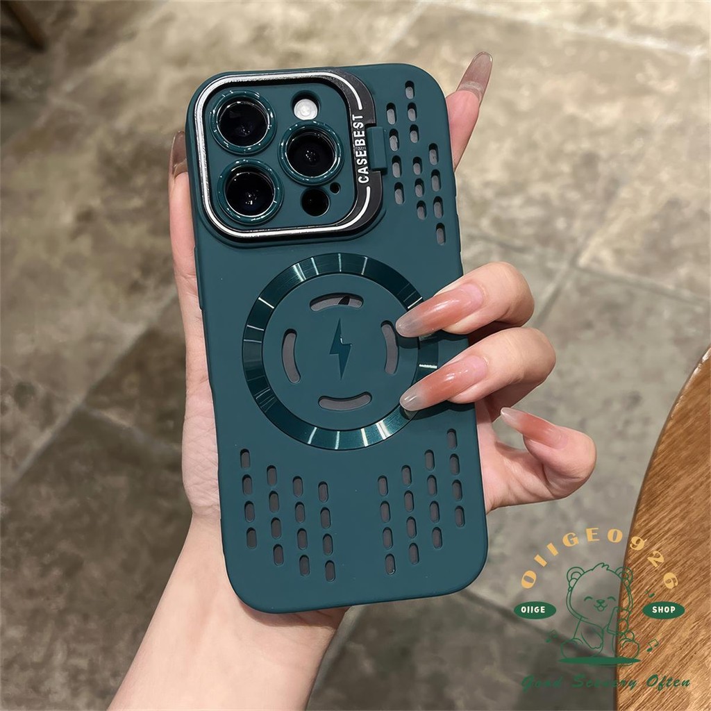 Vỏ làm mát từ tính Vỏ điện thoại iphone16 Pro Max 15 14 13 12 11 vỏ cho vỏ iPhone Vỏ mềm silicon TPU chống sốc