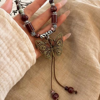 Mới Phong Cách Trung Quốc Vòng Cổ Tua Dài Bohemian Mặt Dây Chuyền Nữ Phụ Kiện