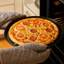 Khay nướng bánh pizza AMBU, Chảo bánh pizza đục lỗ chống dính mục đích Mupti, Dụng cụ làm bánh tròn 10 / 11 / 12 Inch bằng thép Carbon bền Dụng cụ làm bánh tròn giòn & bong bóng
