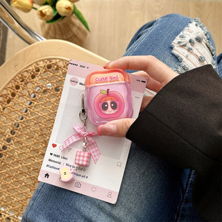 Ống Hút Cô Gái Cho AirPods 1 / 2 3 Pro Pro Pro2 Airpods4 Vỏ Tai Nghe Không Dây Bluetooth Bảo Vệ AirPods Pro 3 4 Vỏ Bảo Vệ Tai Nghe