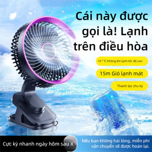 2025 Phong Cách Mới Để Bàn Quạt Nhỏ Ánh Sáng Tông Màu Văn Phòng Bàn Làm Việc usb Quạt Sạc Ký Túc Xá Nhỏ Sinh Viên Mini