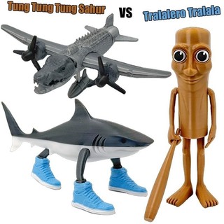Tralalero Tralala 3D In Đồ Chơi Nhân Vật Hành Động Di Chuyển Khớp Mô Hình Trò Chơi Sưu Tập Quà Tặng