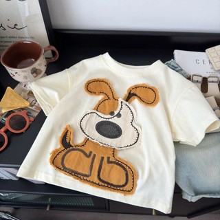 Áo phông trẻ em cotton tay ngắn, mẫu mới mùa hè