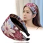 Băng đô rộng JVSUB, Băng đô ren hoa thêu, Băng đô buộc tóc đơn giản có răng chống trượt thời trang hàng ngày