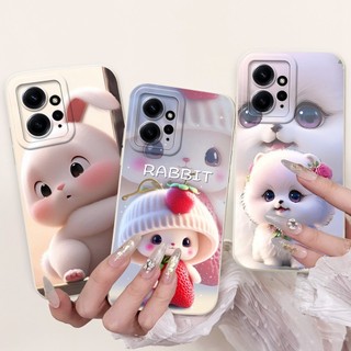 Dành Cho Xiaomi Redmi Note 12 4G Ốp Lưng Hoạt Hình Dễ Thương Thỏ Mèo Silicon Mềm Chống Sốc Ốp Lưng Điện Thoại Redmi Note12 4G 2023 Ốp Lưng