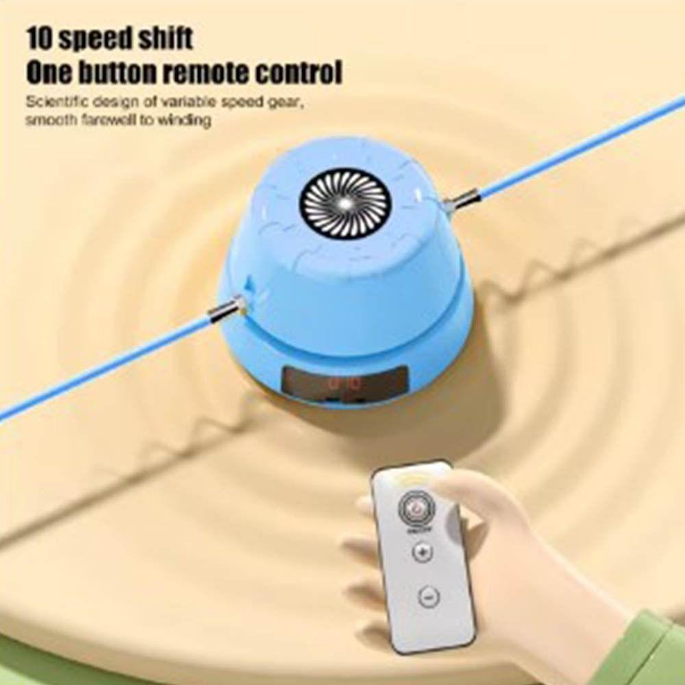Máy nhảy dây điện JSJJING điều chỉnh tốc độ, bộ đếm thời gian và điều khiển từ xa, sạc bằng USB