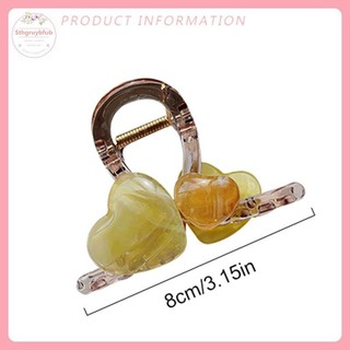 STHB Thanh Lịch Màu Thạch Hình Trái Tim Kẹp Tóc Cho Nữ Bé Gái Ngọt Acrylic Phụ Kiện Tóc Tinh Tế Trang Sức Kẹp Tóc VN