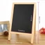 ORDOBOX Bảng phấn hai mặt khung, Bảng đen đứng tự do 30 * 19cm, Bảng Mini bằng gỗ Bảng hiệu hoạt động để bàn Bảng Menu