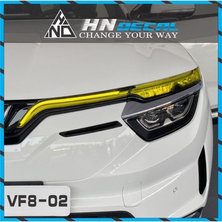 Decal dán đèn xe VINFAST VF8 nhiều màu sắc lựa chọn, chống nước chống bai màu ( 1 cặp )