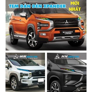 Tem dán đèn Xpander 2019 2020 2021 2022 2023 2024 (1 cặp) nhiều màu sắc chống bai màu + chống nước