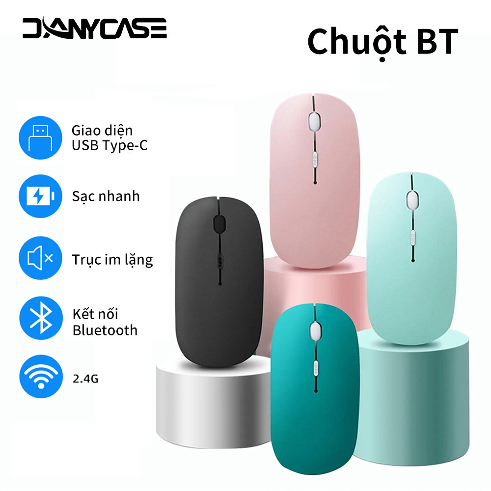 Chuột Bluetooth không dây USB cho IOS / Android / Microsoft Công tắc ba bánh răng tương thích