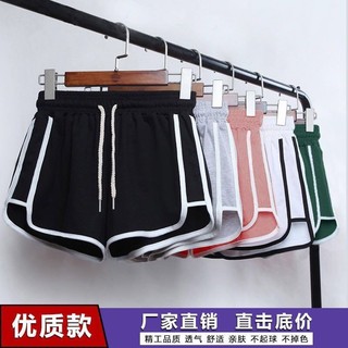 S-2XL Quần Short Size Lớn Nữ Quần Short Thể Thao Nữ Eo Cao Tập Yoga Chạy Bộ Quần Ống Rộng Quần Short Thường Ngày Phiên Bản Hàn Quốc Màu Sắc Tương Phản Mặc Ở Nhà Quần Pyjama Rời Nam Nữ Cùng Phong Cách Mùa Hè Quần Short Ống Rộng Hơi Béo Quần Áo Nữ