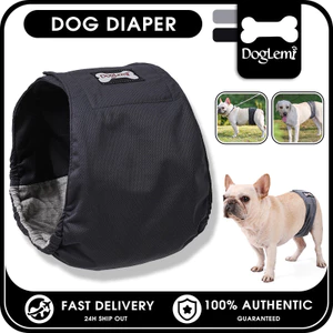 DogLemi Tã chó đực tái sử dụng, thoáng khí, thấm hút cao, điều chỉnh, chống rò rỉ