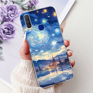 Dành Cho Vivo Y11 2019 1906 Ốp điện thoại Mới Phong Cách Nơ Hoa Silicon Mềm Trong Suốt TPU Ốp điện thoại Cho Vivo Y12 Y12i Y15 Y17 Vỏ